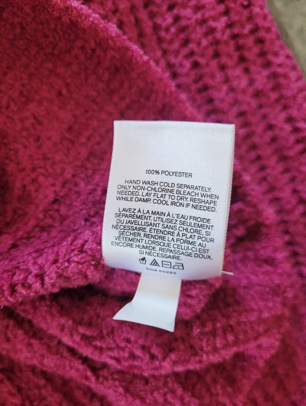NWT Express Cozy Chenille Shaker Knit V-Neck Sweater - Picture 3 of 4